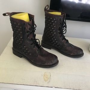 Frye combat boots